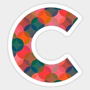 Letter C Initial Sticker